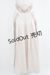 Ozz oneste / プリーツ切替ワイドパンツ  ピンクベージュ H-25-03-30-1017-OO-PA-KB-ZH
