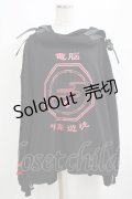 42 / 42×電脳チャイナパトロールコラボパーカー  黒 H-25-03-30-1019-PU-TO-KB-ZH
