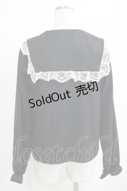 画像3: MA*RS / クロス刺繍襟ブラウス Free ブラック H-25-03-30-056-EL-BL-NS-ZH