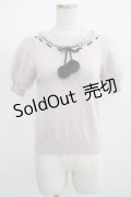 pium / ファーリボンアームウォーマー付きニット Free ピンク H-25-03-30-059-LO-TO-NS-ZH