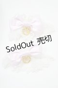 BABY,THE STARS SHINE BRIGHT / サテンリボンのチュールレースお袖とめ  オフ/ピンク H-25-03-30-071-BA-ZA-NS-ZH