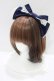 画像1: BABY,THE STARS SHINE BRIGHT / ベビードールジャンパースカートセットのカチューシャ  ネイビー H-25-03-30-074-BA-AC-NS-ZH (1)