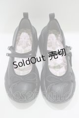 m petit by misako / AMリボンバレエシューズ L ブラック H-25-03-30-079-LO-SH-NS-ZH