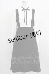 EATME / ハイネックブラウスレイヤードワンピース M ブラック H-25-03-30-011-LO-OP-NS-ZH