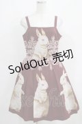 Juliette et Justine / Robe de chemin des lapins〜ローズ　デュ　シュマン　デ　ラピン〜 サイズ2 ボルドー H-25-03-30-013-CL-OP-NS-ZH