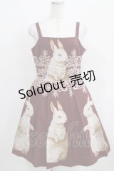 Juliette et Justine / Robe de chemin des lapins〜ローズ　デュ　シュマン　デ　ラピン〜 サイズ2 ボルドー H-25-03-30-013-CL-OP-NS-ZH