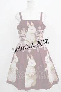 Juliette et Justine / Robe de chemin des lapins〜ローズ　デュ　シュマン　デ　ラピン〜 サイズ2 ボルドー H-25-03-30-013-CL-OP-NS-ZH