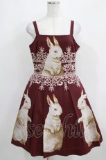画像1: Juliette et Justine / Robe de chemin des lapins〜ローズ　デュ　シュマン　デ　ラピン〜 サイズ2 ボルドー H-25-03-30-013-CL-OP-NS-ZH (1)
