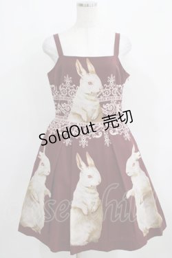 画像1: Juliette et Justine / Robe de chemin des lapins〜ローズ　デュ　シュマン　デ　ラピン〜 サイズ2 ボルドー H-25-03-30-013-CL-OP-NS-ZH