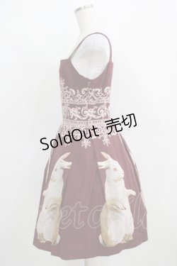 画像2: Juliette et Justine / Robe de chemin des lapins〜ローズ　デュ　シュマン　デ　ラピン〜 サイズ2 ボルドー H-25-03-30-013-CL-OP-NS-ZH