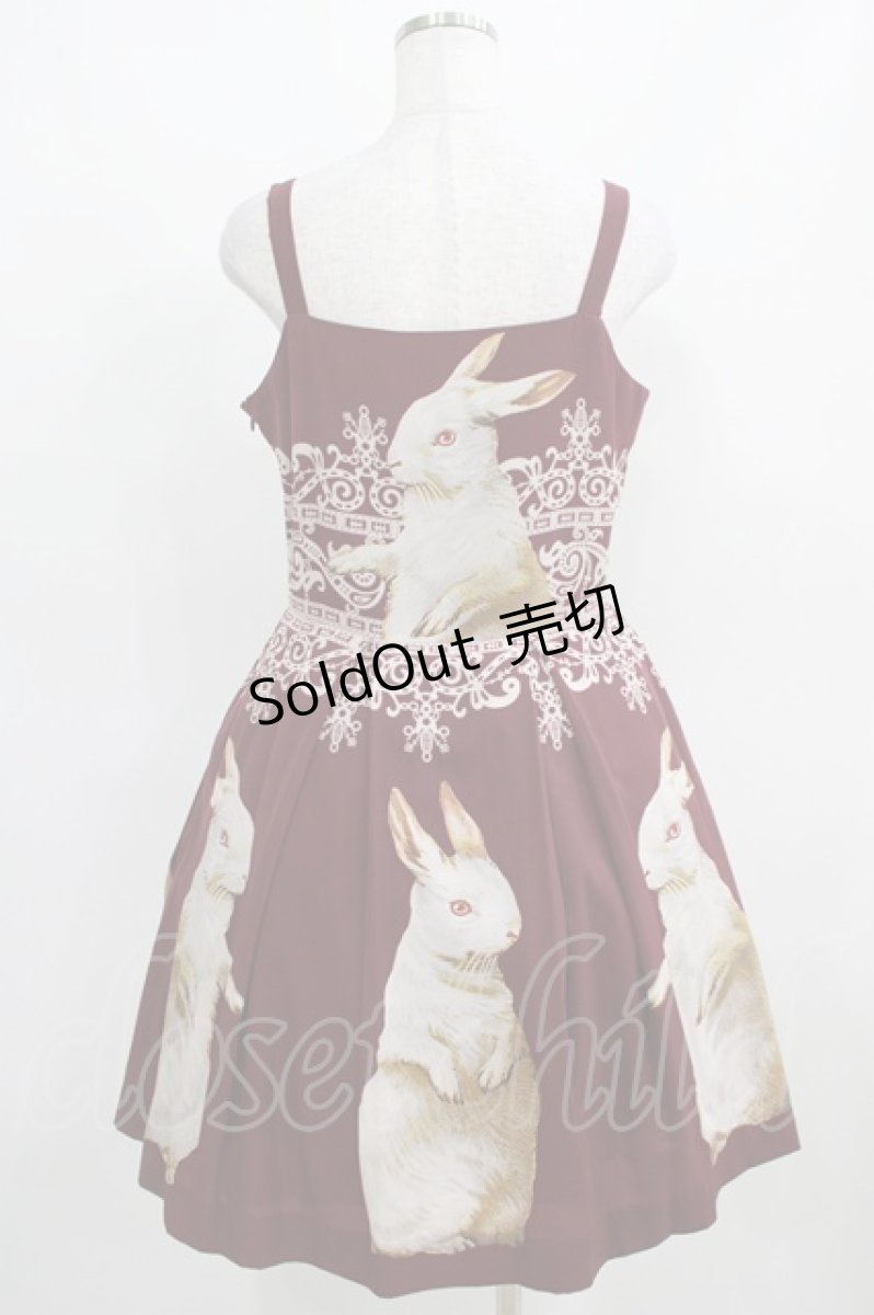 画像3: Juliette et Justine / Robe de chemin des lapins〜ローズ　デュ　シュマン　デ　ラピン〜 サイズ2 ボルドー H-25-03-30-013-CL-OP-NS-ZH (3)
