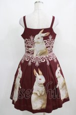 画像3: Juliette et Justine / Robe de chemin des lapins〜ローズ　デュ　シュマン　デ　ラピン〜 サイズ2 ボルドー H-25-03-30-013-CL-OP-NS-ZH (3)