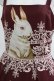 画像4: Juliette et Justine / Robe de chemin des lapins〜ローズ　デュ　シュマン　デ　ラピン〜 サイズ2 ボルドー H-25-03-30-013-CL-OP-NS-ZH (4)