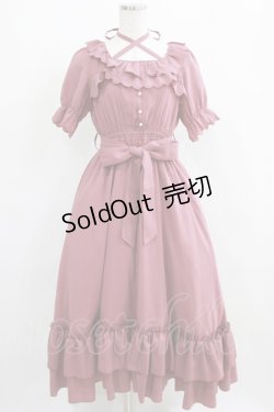 画像1: Amavel / Romantique Lady ティアードロングワンピース Free ピンク H-25-03-30-017-CA-OP-NS-ZH