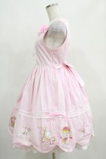 画像2: BABY,THE STARS SHINE BRIGHT / 7つの鍵プリントジャンパースカート Free ピンク H-25-03-30-002-BA-OP-NS-ZH (2)