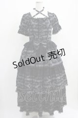 metamorphose / スワンボーダーロングワンピース Free ブラック H-25-03-30-003-ME-OP-NS-ZH