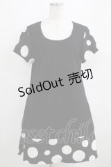Despair / ドット切り替えさらっとワンピース  黒 H-25-03-31-025-GO-OP-KB-ZH