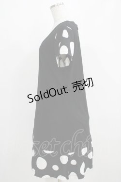 画像2: Despair / ドット切り替えさらっとワンピース  黒 H-25-03-31-025-GO-OP-KB-ZH