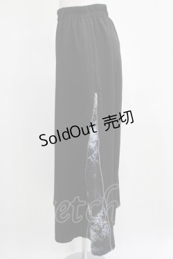 画像2: NieR Clothing / 2WAY SIDE ZIP WIDE PANTS  黒 H-25-03-31-027-PU-PA-KB-ZH