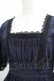 画像4: Sheglit / "Cosette"チェックワンピース M 紺 H-25-03-31-003-EL-OP-KB-ZH (4)