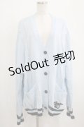 NieR Clothing / Vネックカーディガン  ライトブルー H-25-03-31-036-PU-TO-KB-ZH