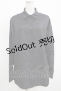NieR Clothing / バックプリントシャツ  黒 H-25-03-31-037-PU-BL-KB-ZH