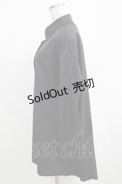 画像2: NieR Clothing / バックプリントシャツ  黒 H-25-03-31-037-PU-BL-KB-ZH