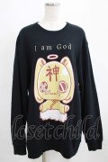 NieR Clothing / プリントSWEAT  2XL ブラック H-25-03-31-039-PU-TO-KB-ZI