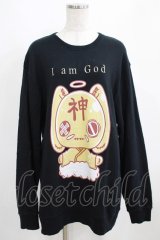 NieR Clothing / プリントSWEAT  2XL ブラック H-25-03-31-039-PU-TO-KB-ZI