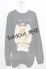 NieR Clothing / プリントSWEAT  2XL ブラック H-25-03-31-039-PU-TO-KB-ZI
