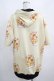 画像3: NieR Clothing / 総柄ZIP半袖パーカー  黄 H-25-03-31-040-PU-TO-KB-ZH (3)