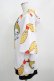 画像2: NieR Clothing / 総柄ZIP半袖パーカー  白 H-25-03-31-041-PU-TO-KB-ZH (2)