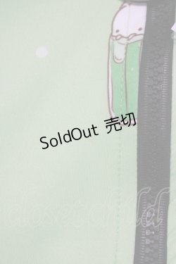 画像5: NieR Clothing / 総柄ZIPパーカー  グリーン H-25-03-31-043-PU-TO-KB-ZH