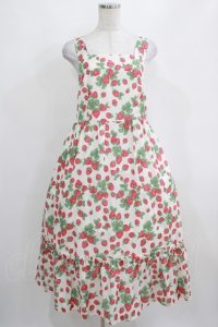 Jane Marple / Strawberry gardenのストラップドレス Free 白 H-25-03-31-005-JM-OP-KB-ZH