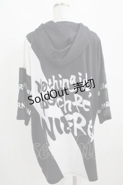 画像3: NieR Clothing / 半袖プルパーカー  黒 H-25-03-31-045-PU-TO-KB-ZH