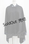 NieR Clothing / 着物風袖フードシャツ  黒 H-25-03-31-046-PU-BL-KB-ZH