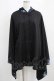 画像1: NieR Clothing / 着物風袖フードシャツ  黒 H-25-03-31-046-PU-BL-KB-ZH (1)