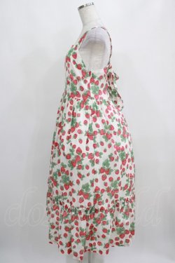 画像2: Jane Marple / Strawberry gardenのストラップドレス Free 白 H-25-03-31-005-JM-OP-KB-ZH