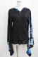 画像1: NieR Clothing / 着物風袖ZIPパーカー  黒 H-25-03-31-047-PU-TO-KB-ZH (1)