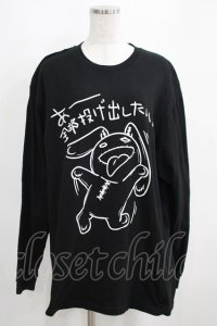 NieR Clothing / COTTON LONG CUTSEW XL 黒 H-25-03-31-049-PU-TO-KB-ZI