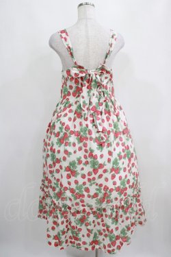 画像3: Jane Marple / Strawberry gardenのストラップドレス Free 白 H-25-03-31-005-JM-OP-KB-ZH