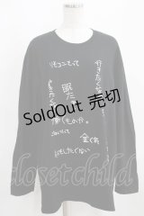 NieR Clothing / COTTON LONG CUTSEW XL 黒 H-25-03-31-050-PU-TO-KB-ZH
