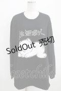 NieR Clothing / COTTON LONG CUTSEW XL 黒 H-25-03-31-051-PU-TO-KB-ZH