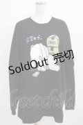 NieR Clothing / COTTON LONG CUTSEW XL 黒 H-25-03-31-052-PU-TO-KB-ZI