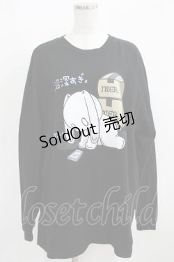 画像1: NieR Clothing / COTTON LONG CUTSEW XL 黒 H-25-03-31-052-PU-TO-KB-ZI