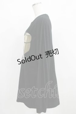 画像2: NieR Clothing / COTTON LONG CUTSEW XL 黒 H-25-03-31-052-PU-TO-KB-ZI