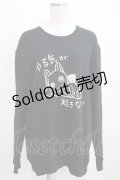 NieR Clothing / プリントSWEAT  XL 黒 H-25-03-31-055-PU-TO-KB-ZI