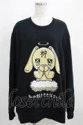 NieR Clothing / プリントSWEAT  2XL 黒 H-25-03-31-056-PU-TO-KB-ZI