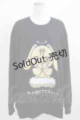 NieR Clothing / プリントSWEAT  2XL 黒 H-25-03-31-056-PU-TO-KB-ZI