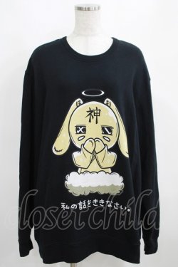 画像1: NieR Clothing / プリントSWEAT  2XL 黒 H-25-03-31-056-PU-TO-KB-ZI